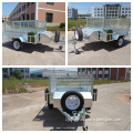 Heavy Duty 7*5 Ft Single Axle Gtm 750kgs Full Hot DIP Galvanized Checker Plate Steel Trailer and 20L Jerry Can Holder.